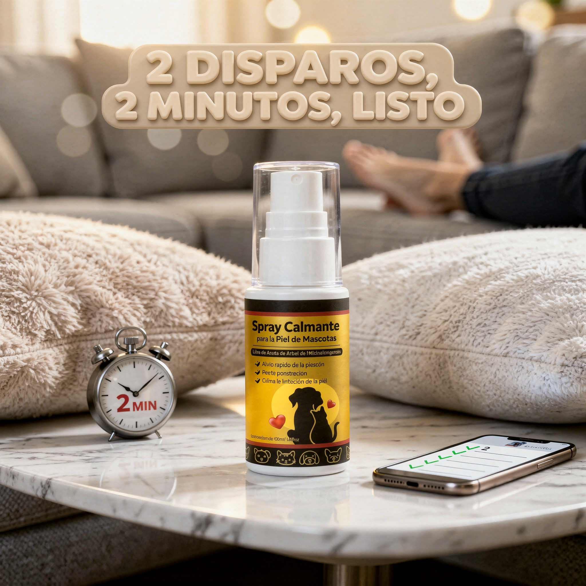 Spray Calmante para la Piel de Mascotas  A3